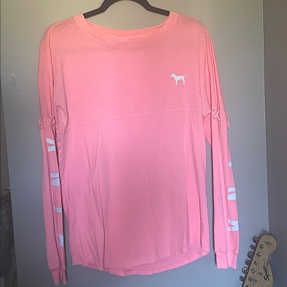 Pink long sleeve t-shirt